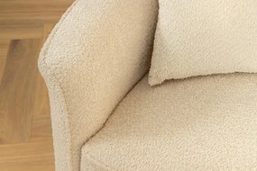 Canapea semicirculara XXL, Tesatura Boucle, Bej, ATELIER L 330cm, A-46548 VC