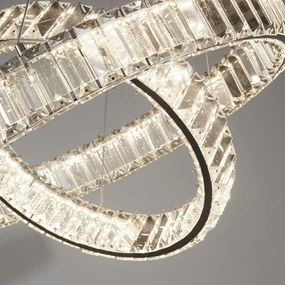 Lustra LED circulara cu 2 inele Tier