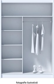 Dulap cu uşi glisante, alb, 150x215, MADRYT