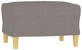 349270 vidaXL Taburet, gri taupe, 60x50x41 cm, material textil