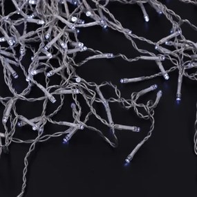 Brilagi - Ghirlandă luminoasă LED de exterior pentru Crăciun, 200 LED, 8 funcții, 13 m, IP44, alb rece