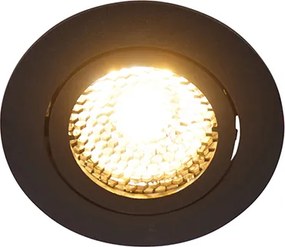 Spot încastrat inteligent negru, inclusiv WiFi GU10 reglabil - Ude Honey