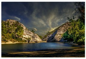 Tablou peisajului cu lac (90x60 cm)