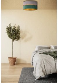 Plafonieră Duolla DUO 1xE27/15W/230V d. 40 cm gri/verde/auriu