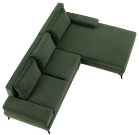 Canapea, verde, model dreapta, SELBY