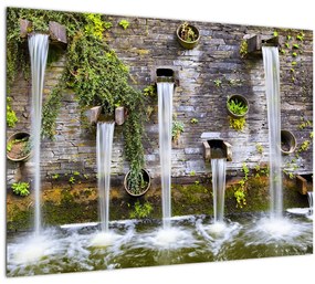 Tablou - Zid de piatră, Hamburg, Germania (70x50 cm)