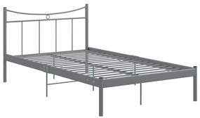 324800 vidaXL Cadru de pat, gri, 120x200 cm, metal