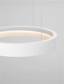 Lustra circulara aluminiu alb LED CCT LUMIA 50cm