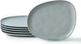 Set 6 farfurii desert 275KRM2212, gri, ceramica, 30 cm