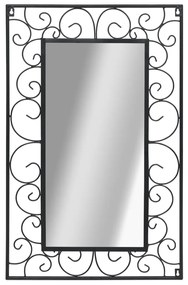 Oglinda de perete, negru, 50x80 cm, dreptunghiular 1, 50 x 80 cm