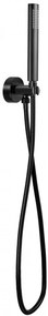 Baterie pentru dus incasatrata Oval neagra