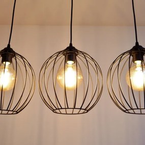 Lustră LED pe cablu MERCURE 3xE27/15W/230V