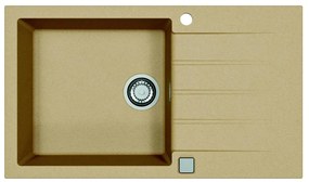 Chiuvetă de bucătărie ALVEUS 1132029 CADIT 86x50 cm bej