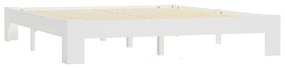 283296 vidaXL Cadru de pat, alb, 160 x 200 cm, lemn masiv de pin