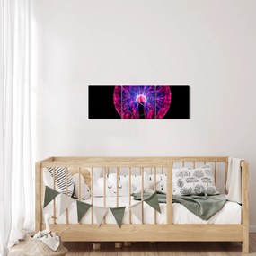 Tablou furtuna de lumini (cu ceas) (90x30 cm)