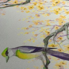Tablou - Pasăre în copac,acuarelă (70x50 cm)