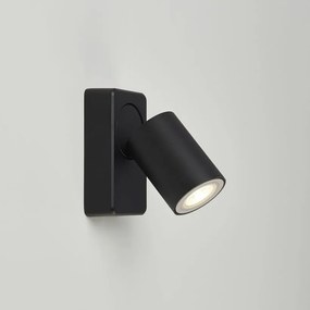 Aplica perete cu 1 spot directionabil Moon 1, negru