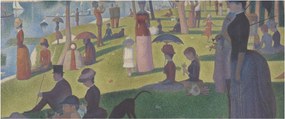 Tablou - Georges Seurat, A Sunday on La Grande Jatte, reproducere (120x50 cm)