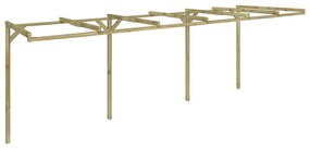 Pergola de perete, 2 x 6 x 2,2 m, lemn 1, 2 x 6 x 2.2 m