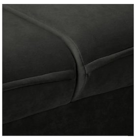 Canapea gri închis cu tapițerie din catifea 138 cm Juli – Ropez