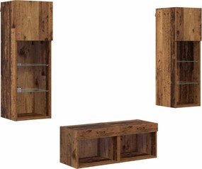 vidaXL Dulapuri pentru TV 4 pcs Stejar Artizanal Lemn compozit
