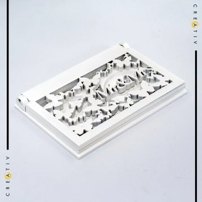 Cutie pentru verighete dreptunghiulara gravata Mr &amp; Mrs