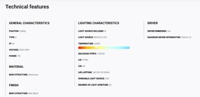 Spot LED incastrabil TULIPA Black recessed downlight 7W 55° 3000K CRI90 casambi