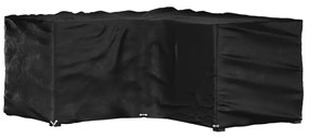 vidaXL Husă mobilier de grădină în formă de L 16 ocheți, 215x215x90 cm