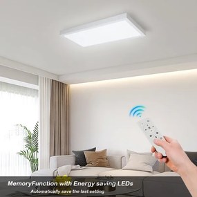 Brilagi - Corp de iluminat LED dimabil FRAME SMART, 30W, 230V, alb, IP44 + telecomandă