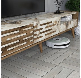 Mobilier living Tonase (Nuc + alb + marmură) . 1095658