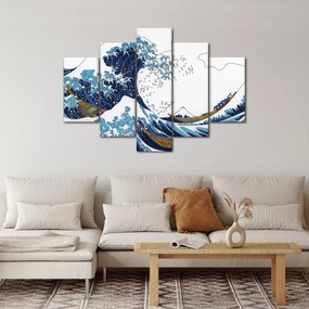 Tablou - Desen japonez, valuri (150x105 cm)