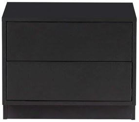 Masă TV modulară neagră din lemn masiv de pin 50x40 cm Finca – WOOOD