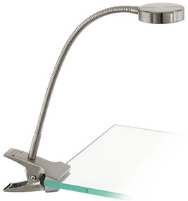 Lampă LED de masă cu clemă Eglo 54648 LED/4,5W/230V 3000K crom mat