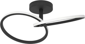 Eglo 902144 - Plafonieră LED CONGIUNTI, 12 W, 230 V, 2700/4000/6500 K, negru