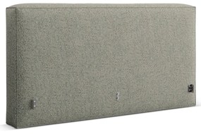 Tăblie de pat verde tapițată 229x100 cm Olivia – Micadoni