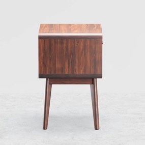 Noptieră Mid-Century nucă DEPRIMO 22050 - Accesoriul indispensabil pentru un dormitor sofisticat și practic în stilul Mid-Century by Deprimo