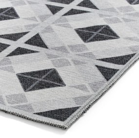 Covor tip traversă gri deschis-gri închis lavabil 61x170 cm Victoria Light – Think Rugs