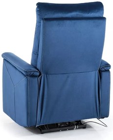 Fotoliu recliner Neptun velvet bleumarin Blu86