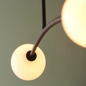 Endon 92940 - Lustră BALANCE pe tijă, 4x G9, 3W, 230V, neagră