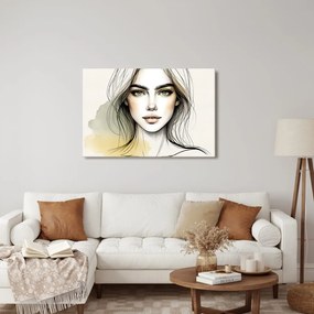 Tablou portret de femeie cu ochi expresivi