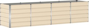 vidaXL Jardinieră Creme 240 x 80 x 75 cm Oțel