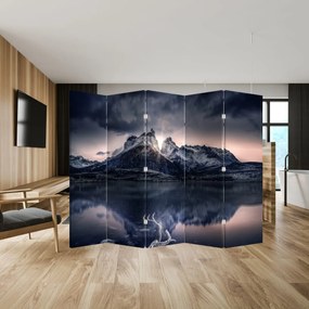 Paravan lacul - Munte (210x170 cm)