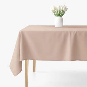 Goldea față de masă decorativă rongo deluxe - bej cu luciu satinat 120 x 120 cm