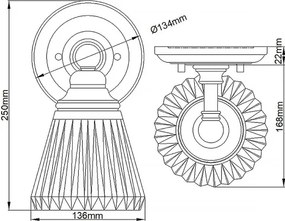 Quintiesse QN-KEYNES1-BATH-LED Lampă de perete pentru baie KEYNES, soclu 1xG9, 3W, 230V, IP44, crom lucios
