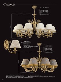 Candelabru 3 brate design clasic realizat manual CASAMIA