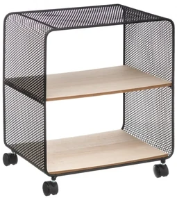 Etajera Kaiyen Mesh metal, 2 rafturi, 43.5 x 27.8 x H 51 cm