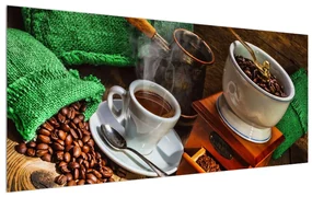 Tablou cu măcinător de cafea (120x50 cm), în 40 de alte dimensiuni noi