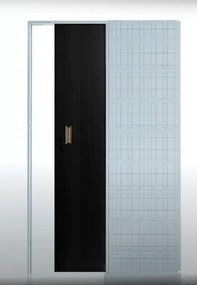 Usa glisanta cu model HDF incastrata in perete - Colectia DECOR 4.1 Gri Antracit, 700 x 2000, Maner ingropat - fara broasca, 1600 x 2100, 715 x 2020