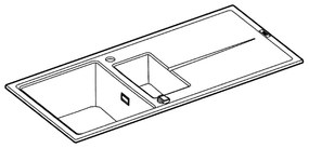 GROHE 31642AP0 - Chiuvetă K400 1000 × 500 mm granit/negru