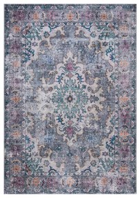 Covor albastru/gri lavabil 230x160 cm Millie - Flair Rugs